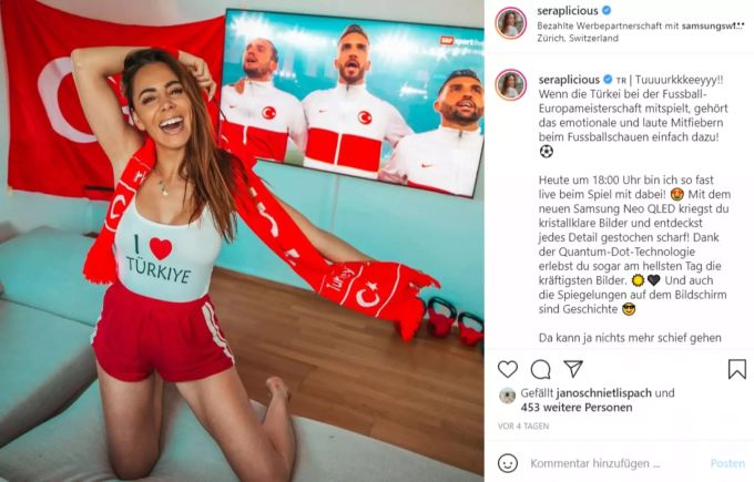 Die Moderatorin darf nicht an die Euro 2020. euro 2020