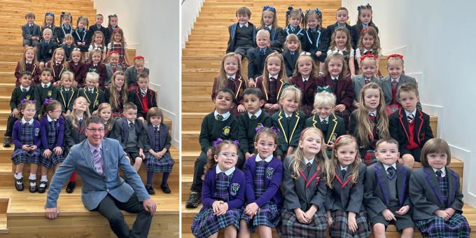 Dieses Jahr starten in Inverclyde gleich 17 Zwillingsduos die Grundschule. 17 Zwillingspaare