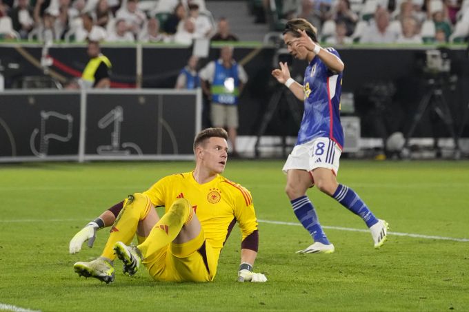 Marc-André Ter Stegen muss gegen Japan viermal hinter sich greifen. Japan Deutschland Testspiel