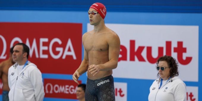 Antonio Djakovic schafft es an der Schwimm-WM knapp nicht in den Final. antonio Djakovic
