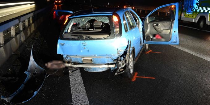 Rheineck SG: Selbstunfall mit Folgekollision auf Autobahn. Rheineck SG Unfall
