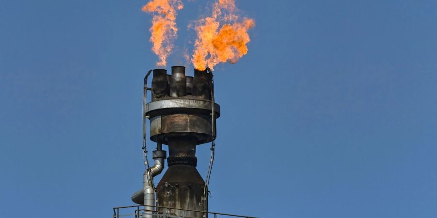 Das Industriegelände der PCK-Raffinerie im brandenburgischen Schwedt.