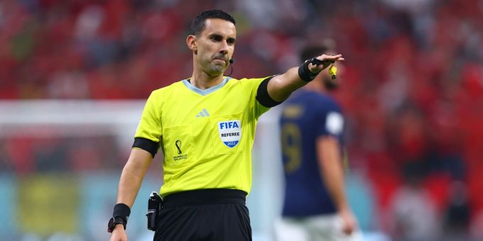 Der mexikanische Schiedsrichter César Arturo Ramos Palazuelos leitete das WM-Halbfinale zwischen Frankreich und Marokko. WM 2022