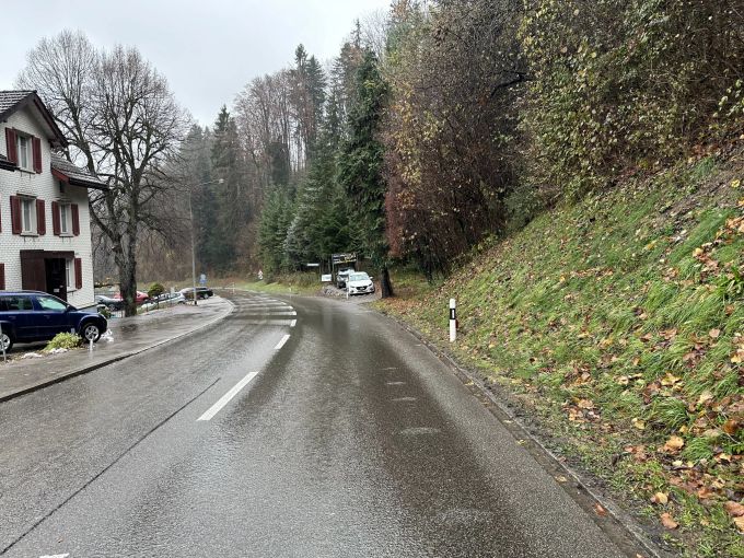 Unfallstelle in St.Gallen.