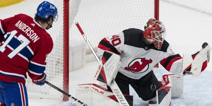 Akira Schmid muss vorerst in die AHl. New Jersey Devils