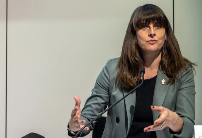 Stephanie Eymann, Vorsteherin des Justiz- und Sicherheitsdepartements. Stephanie Eymann