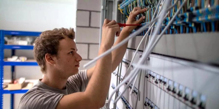 In der Gebäudetechnik gibt es dieses Jahr besonders wenig Lernende.