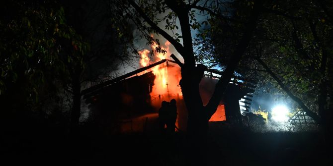 Brand von Einfamilienhaus