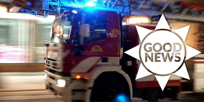 Feuerwehr Brand Hund gerettet