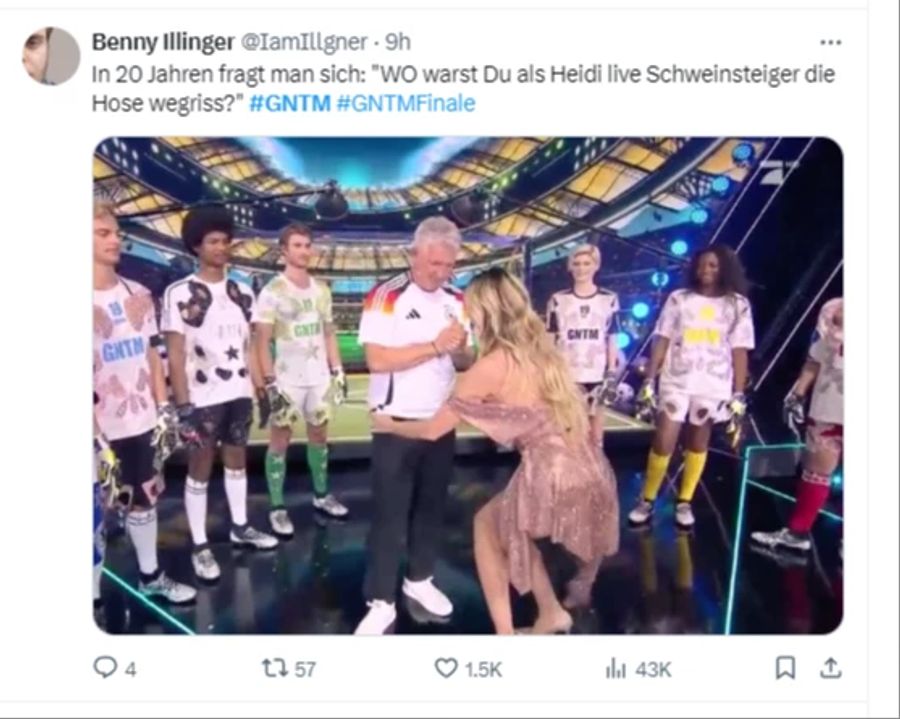 Heidi Klum Schweinsteiger GNTM