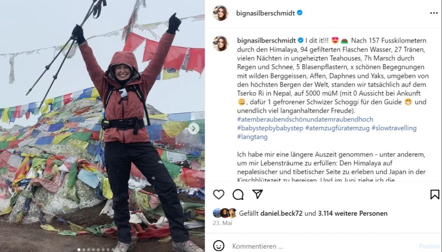 Bigna Silberschmidt hat den Himalaya bezwungen.