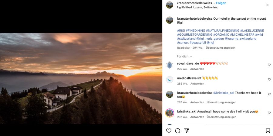 Kräuterhotel Edelweiss auf Instagram