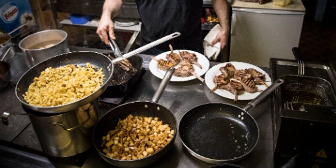 Herd Töpfe Küche Fleisch