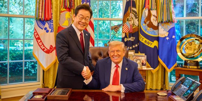 Südkoreas Präsident Lee Jae-myung (l.) und US-Präsident Trump