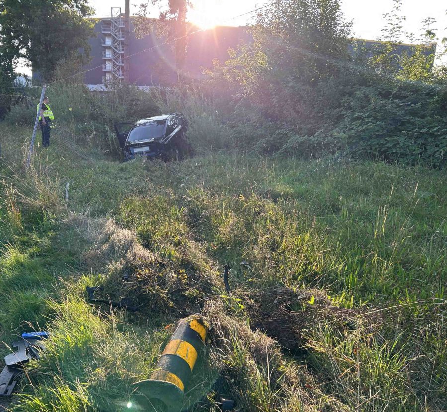 Der Fahrer wurde nur leicht verletzt.