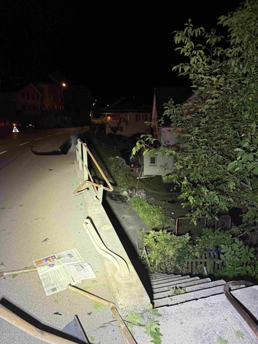 Beim Unfall entstand Sachschaden.