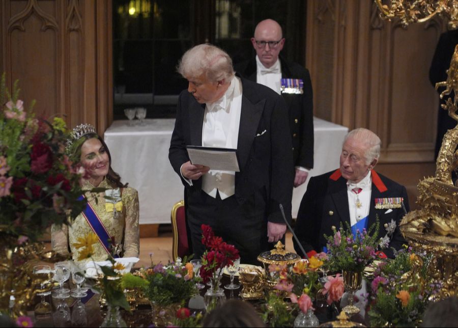 In seiner Rede lobte er Kate als «so schön».