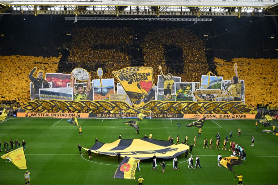 Die «Gelbe Wand» in Dortmund: Über 80'000 Fans besuchen jeweils die Heimspiele des BVB.