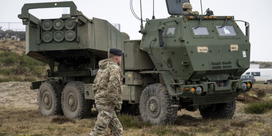 ARCHIV - Ein M142 High Mobility Artillery Rocket System (Himars). Foto: Bo Amstrup/Ritzau Scanpix Foto/AP/dpa/Archivbild