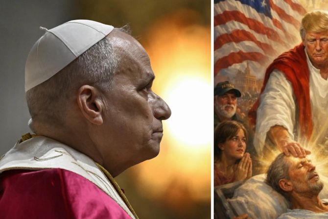 Donald Trump Papst Leo