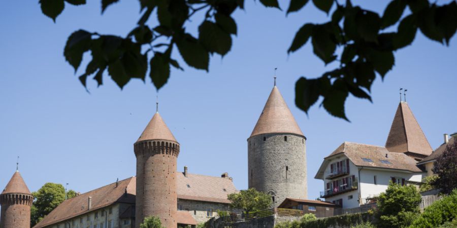 Der Bundesrat kommt am 22. April nach Estavayer-le-Lac und hält seine Sitzung im Schloss Chenaux ab. (Archivbild)