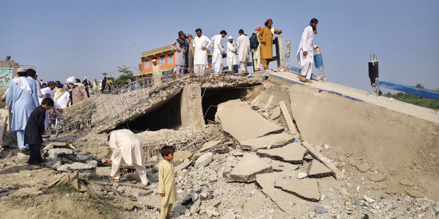 Pakistan Explosion Brücke