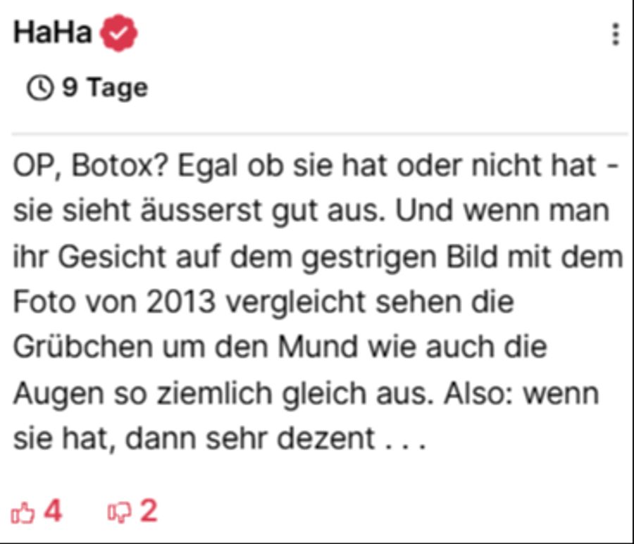 Auch die Nau.ch-Leser fragen sich, was Hathaway hat machen lassen.