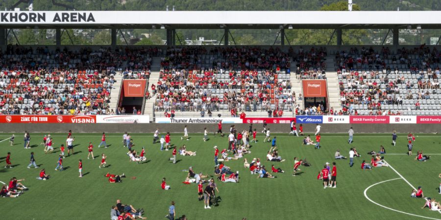 Am Wochenende gibt es in der Thuner Stockhorn Arena erneut Public Viewings. (Archivbild)