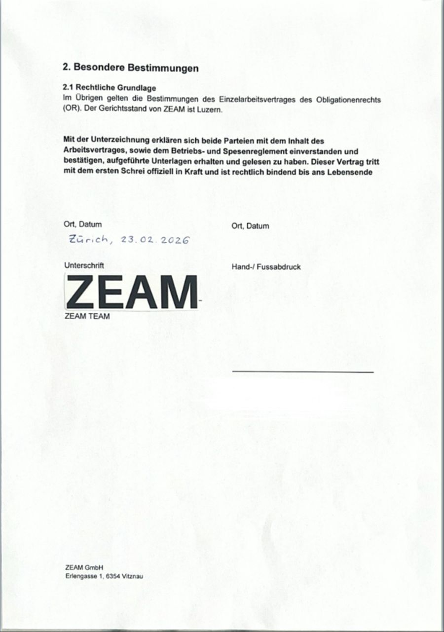 Jetzt fehlt nur noch der Hand- und Fussabdruck.