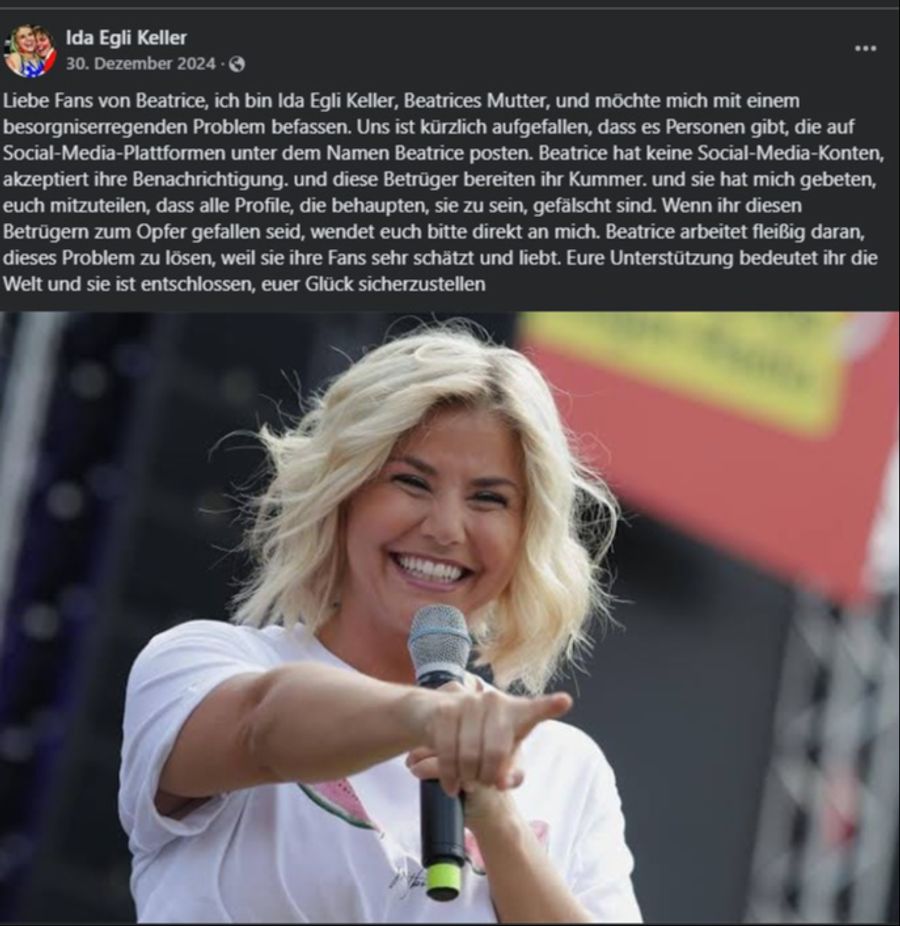 Beatrice Egli Fake