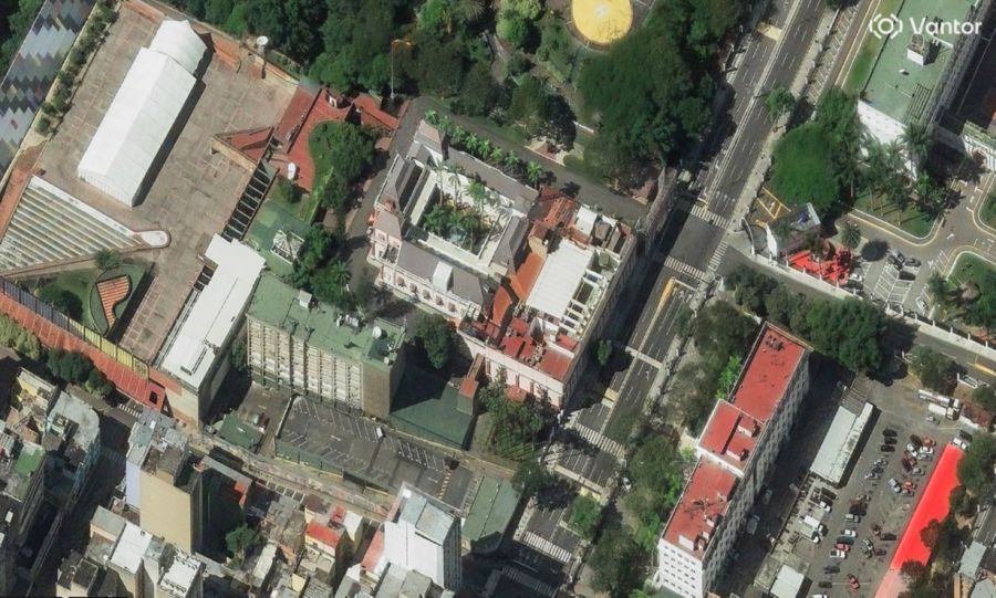 Und auch noch auf den Satellitenbildern: Der Präsidentenpalast in Caracas.