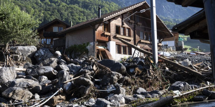 Im August 2024 verwüstete der Milibach bei einem Unwetter einen Teil des Dorfes Brienz. (Archivbild)