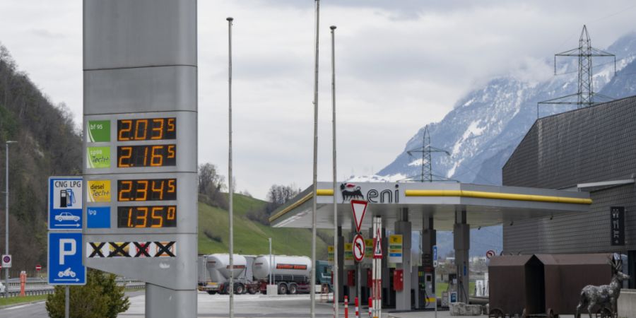 Eine Eni-Tankstelle an der Autobahnraststätte Erstfeld auf der A2. (Archivbild)