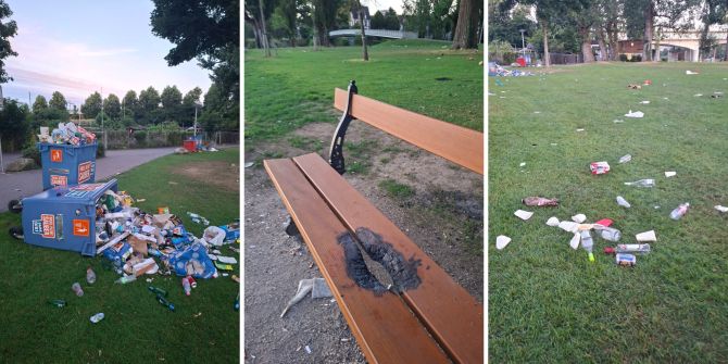 Ärger Abfallsünder Basel Rhein