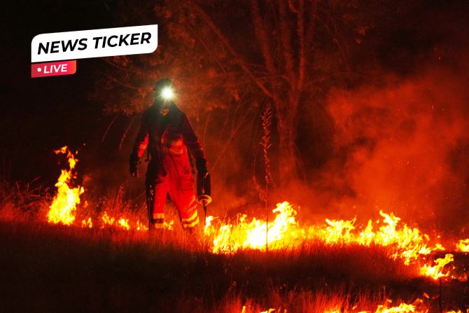 Frankreich Waldbrand