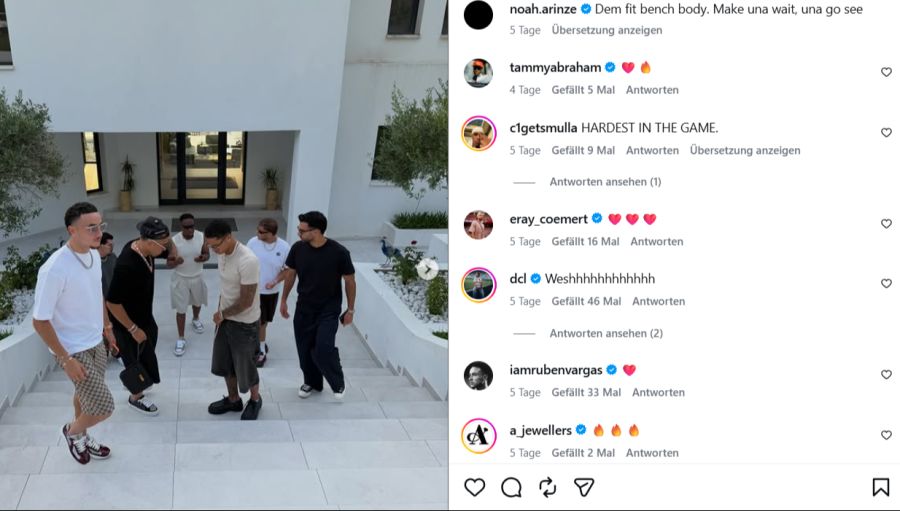 Die drei Stars verbringen ihre Ferien gemeinsam mit Kollegen in Cannes.
