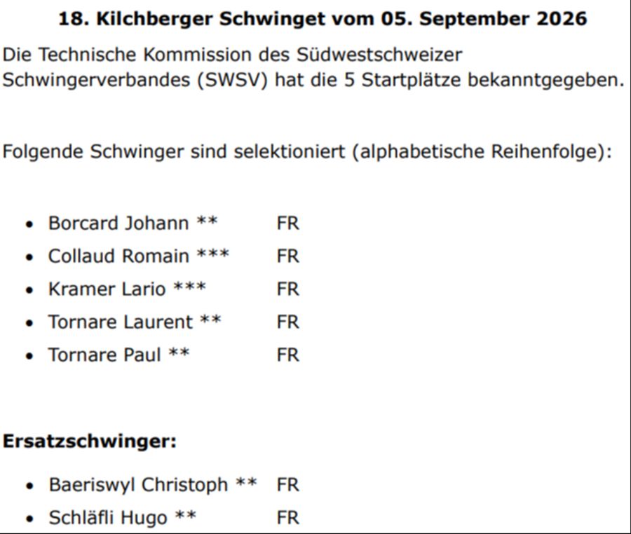 Kilchberger Schwinget