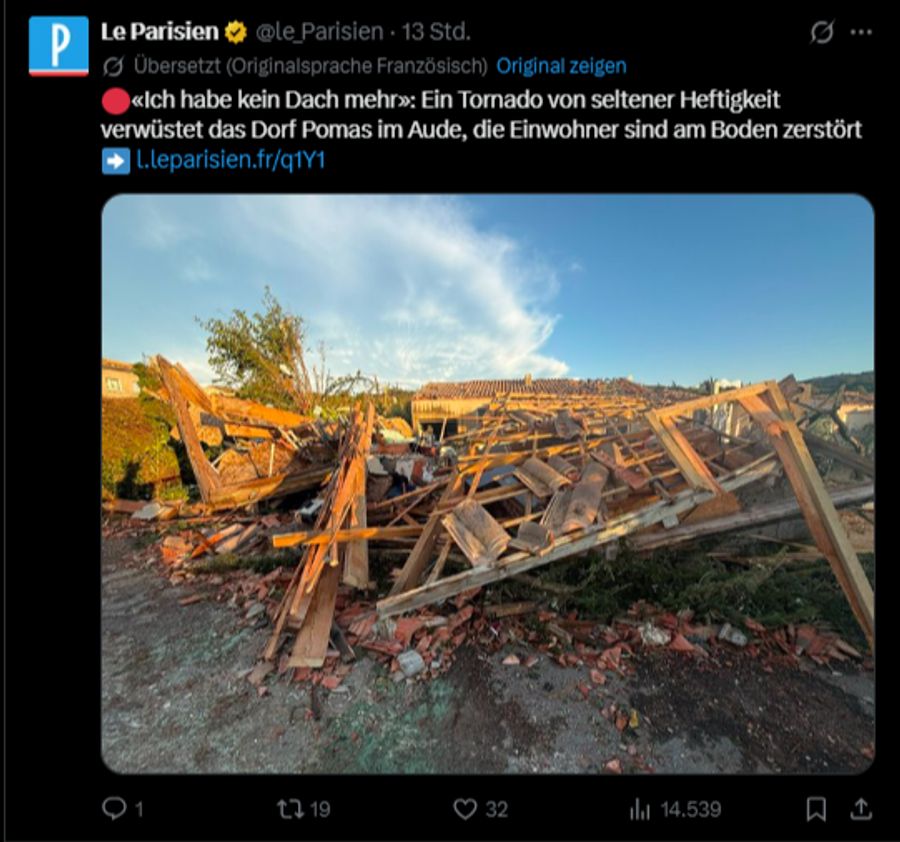 Zwei Personen sind in Lebensgefahr.