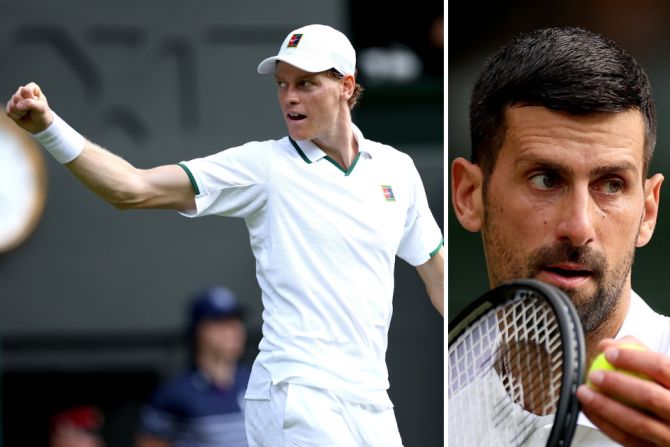 Wimbledon Sinner Djokovic