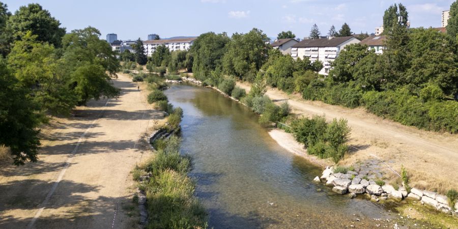 Hitze Trockenheit Birs Basel
