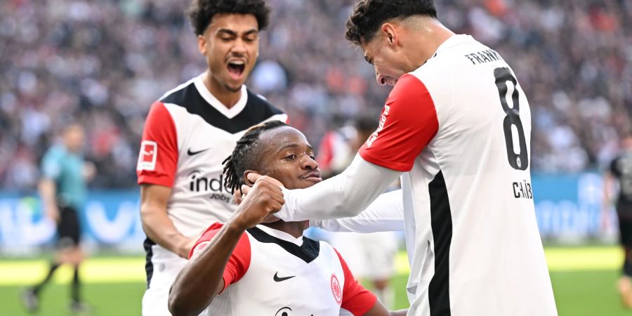 Winter-Neuzugang Michy Batshuayi erzielte sein erstes Tor für Eintracht Frankfurt.