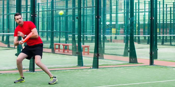 Spielfeld Tennis Spieler Mann