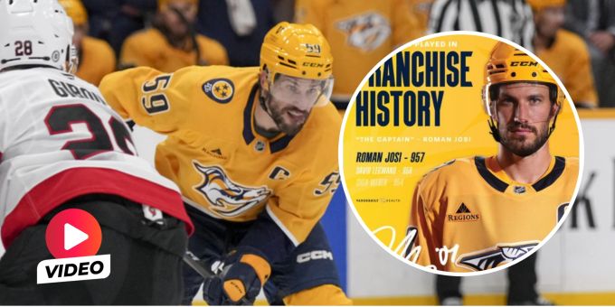 Getrübte Freude - Roman Josi verliert bei seinem Predators-Rekordspiel