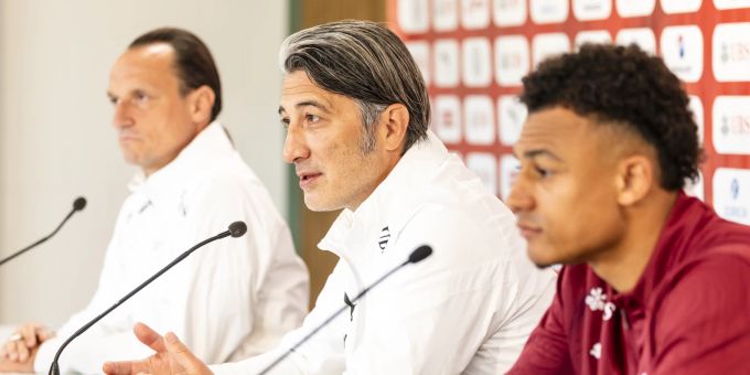 Trainer Murat Yakin spricht vor dem Spiel der Schweizer Nati gegen Luxemburg. Schweizer Nati