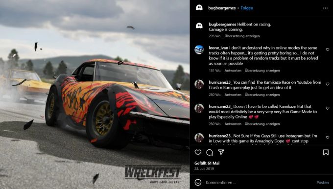 Early Access Wreckfest 2: Obwohl der Inhalt zum Start begrenzt ist, überzeugt das Game durch deutliche technische Verbesserungen. (Symbolbild) early access wreckfest 2