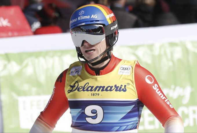 Tanguy Nef fährt in Kranjska Gora auf Rang fünf. Tanguy Nef