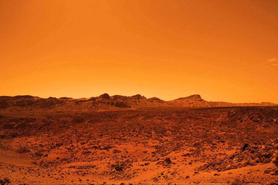 mars rote wüste