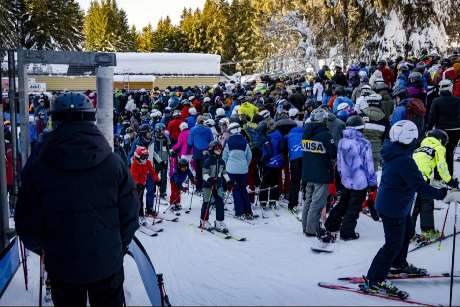 Das Wetter bot in der Altjahrswoche gute Bedingungen zum Skifahren.