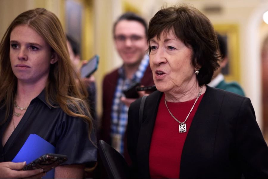 Genauso auch die Republikanerin Susan Collins. Hier ebenfalls nach der Abstimmung am Freitag.