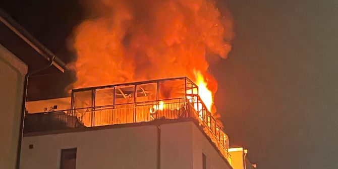 Wohnungsbrand in Hitzkirch LU